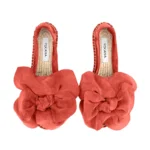 Yokana's Flower espadrilles - Parrot suede leather