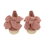 Yokana's Flower espadrilles - Brownrose suede leather - Image 2