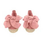 Yokana's Flower espadrilles - Bubble gum suede leather - Image 2