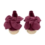 Yokana's Flower espadrilles - Cardinal suede leather - Image 2