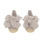 Yokana's Flower espadrilles - Earth suede leather - Image 2
