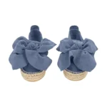 Yokana's Flower espadrilles - Navy blue suede leather - Slika 2