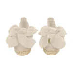 Yokana's Flower espadrilles - Papyrus suede leather - Image 2
