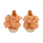 Yokana's Flower espadrilles - Peach suede leather - Slika 2
