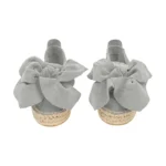 Yokana's Flower espadrilles - Plume suede leather - Image 2