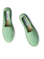 Woman's classic loafer espadrilles - Aventurine suede leather - Image 2