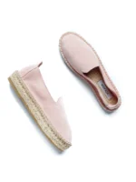 Woman's classic loafer espadrilles - Lotus suede leather - Image 2