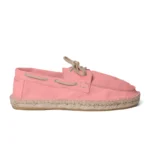 Men's boat shoe espadrilles - Bubble gum suede leather - Image 2