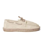 Men's boat shoe espadrilles - Papyrus suede leather - Image 2