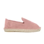 Men's classic loafers espadrilles - Bubble gum suede leather