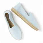 Men's classic loafers espadrilles - Pastel suede leather - Image 2